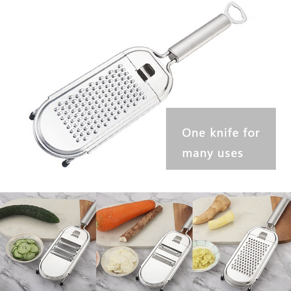 Handmatig draagbare groentesnijder keuken roestvrij staal fruit groente rasp kaas zester keuken fruit groenten gadget