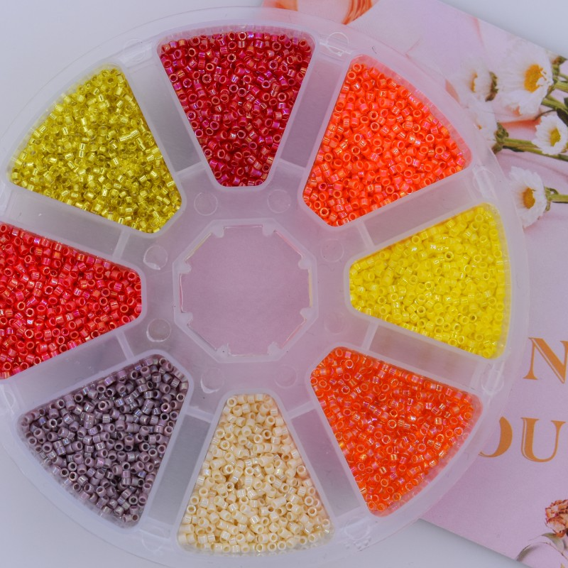 Cuentas de vidrio Miyuki japonesas, cuentas de mijo de cerámica 11/0, cuentas de semillas de vidrio para bricolaje, joyería artesanal, pulsera, fabricación de joyas