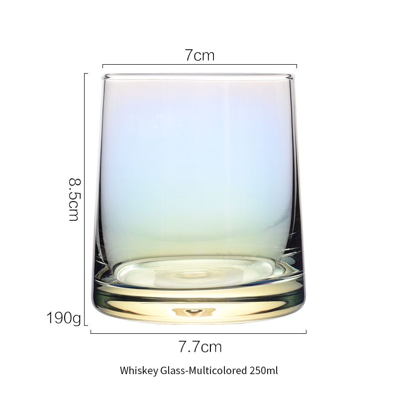 Colorful Glass, Household Whiskey Glass, Cold Water Glass, Beer Glass, Drink Glass: Red