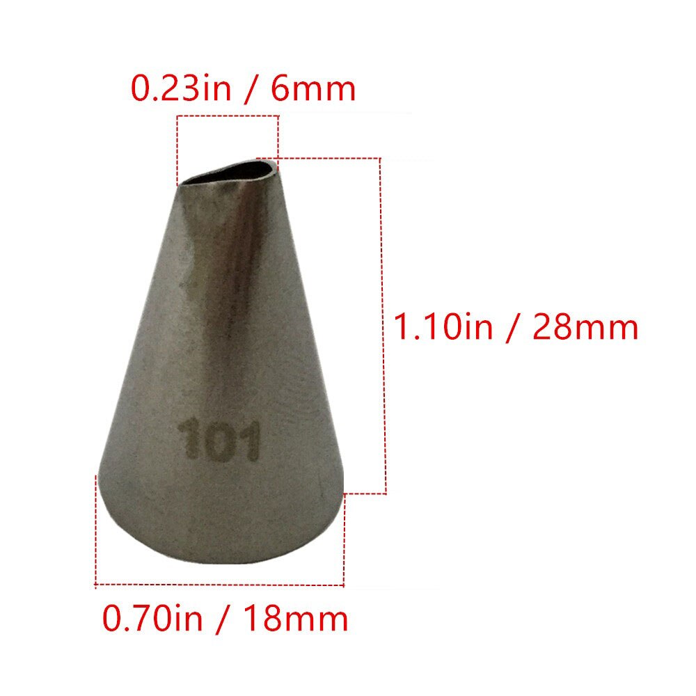 5 stuks bloemblaadjes spuitmondjes roestvrij staal roomijs spuitmondjes gebak tips set taart cupcake decoreren bakgereedschap bakvorm