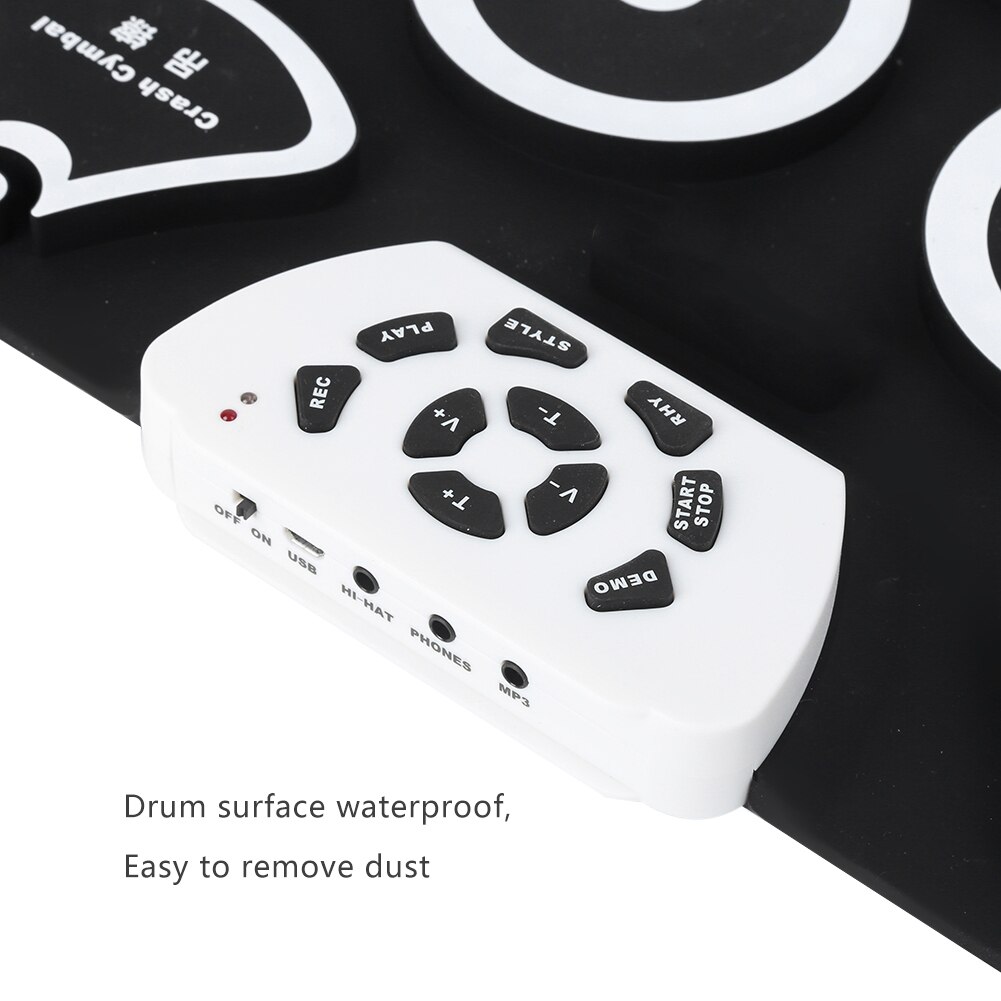 MUSONGS Electronic Drum Portable Roll Up Drum Kit Silicone USB Desktop Interesting Set G101 Foldable Drum