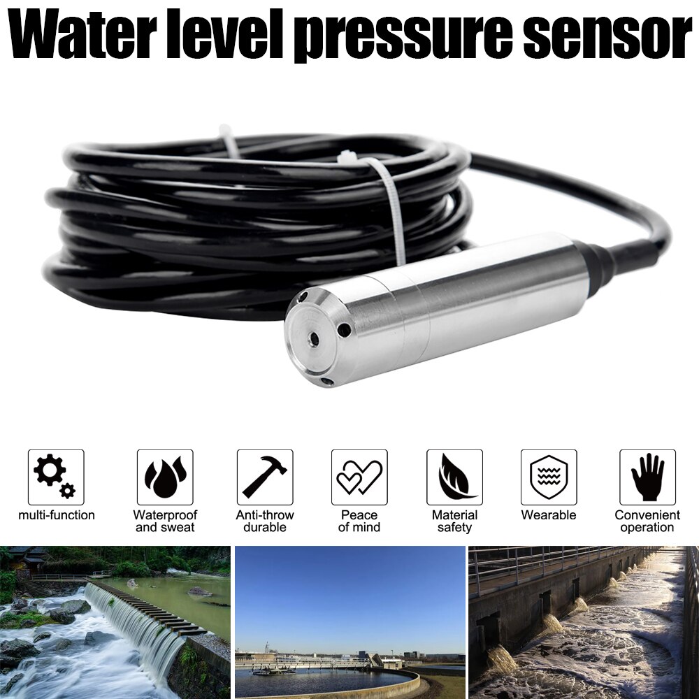 Water Niveau Sensor TL231 Anti Corrosie DC24V 4-20mA Input Vloeistofniveau Zender Sensor Voor Het Detecteren 0-5M Bereik