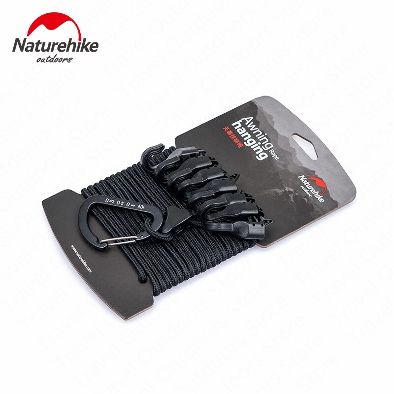 Naturehike-cuerda colgante antideslizante para exteriores, accesorio multiusos para acampar, toldo de línea de ropa, 4,3 M: Default Title