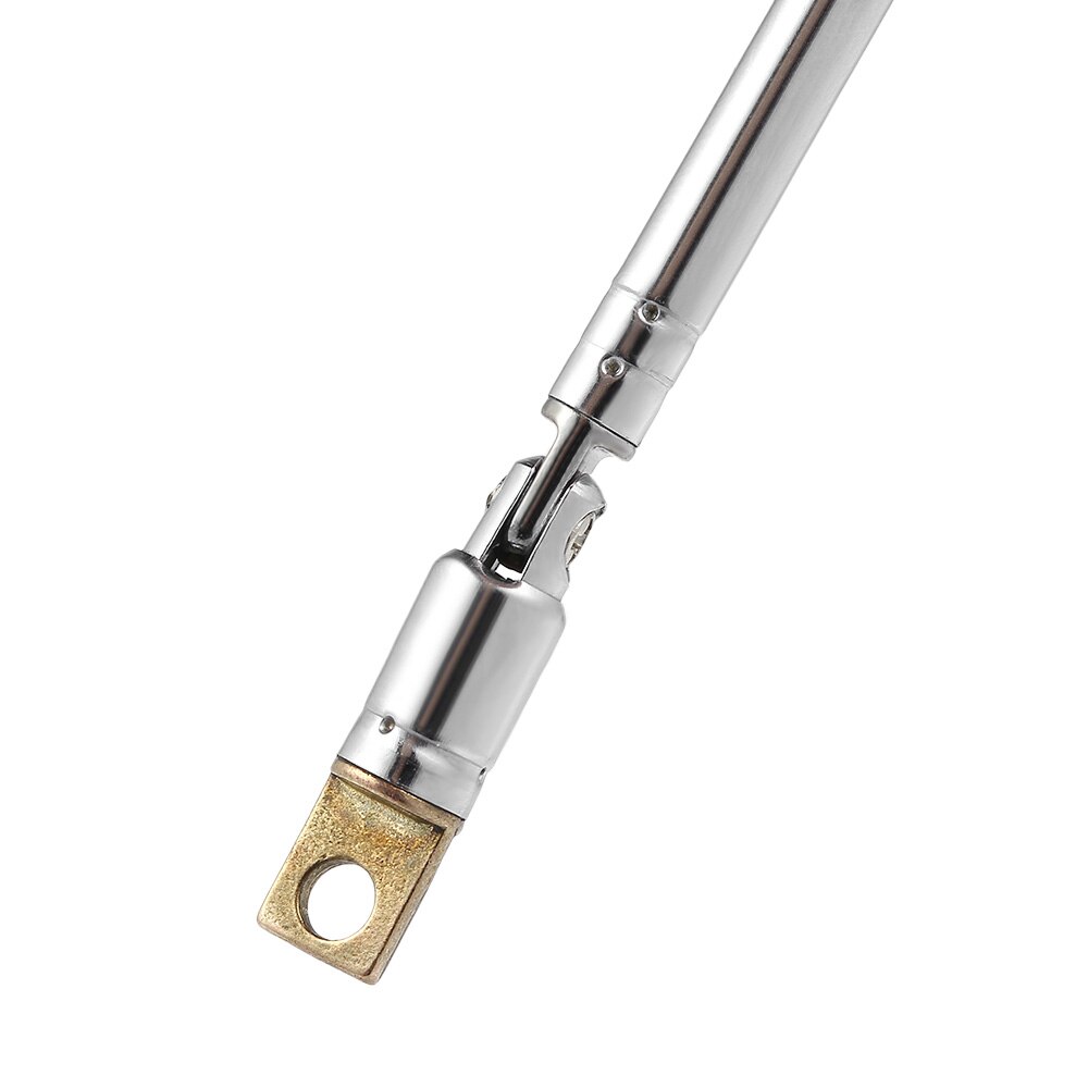 Teleskopisk fm radio antenne 4 sektioner forkromning kobber antenne 360 graders drejelig