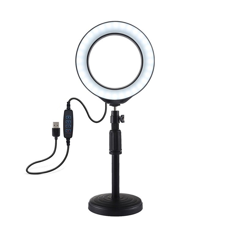 Video Ring Light mini LED Selfie Ring Light USB Ring Light Photography Light Phone Holder And Tripode Para Movil Con Luz