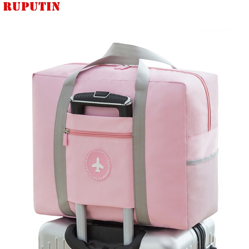 Vrouwen Trolley Case Boardingtas Grote Capaciteit Opvouwbare Reistas Organisator Kleding Opbergtas Buitenland Bagage Sorteren Zak