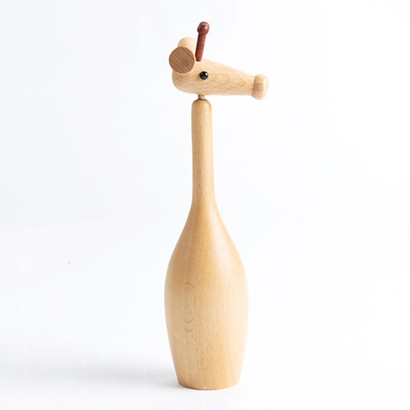 Home Decor Upgraded Wooden Ornaments Giraffe Imported Beech Wood Parts Can Be 360 Degrees Activity Wooden Play Wooden