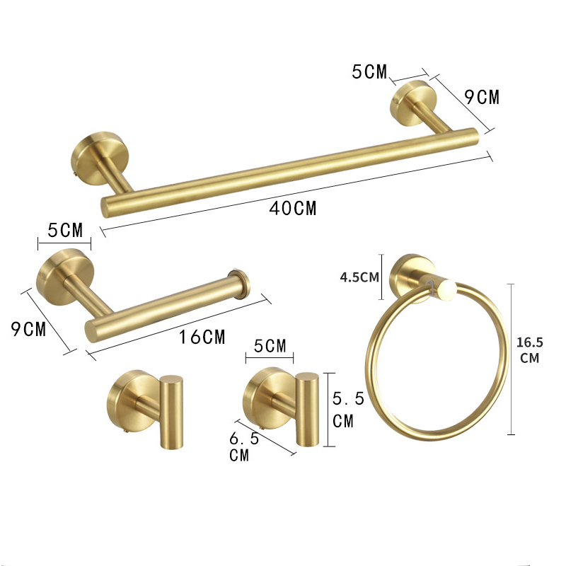 Zwarte badkamer hardware set accessoires roestvrijstalen handdoekenrek toiletrolhouder haak badkamer plank organisator set: Rood