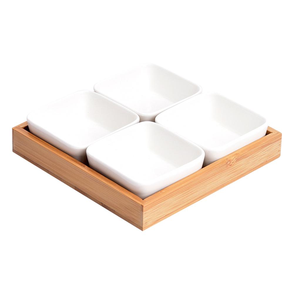 Ceramic Small Square Bowl Mini Bowl Multi-Color Dessert Sauce Vinegar Dishs Porcelain Dinner Sets Tableware Tray Kitchen Stuff: 4