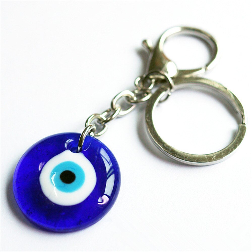 1PC Blau Auge Schmuck Keychain Tourist Souvenirs Griechenland Und Der Türkei Dämon Glas böse Augen Anhänger