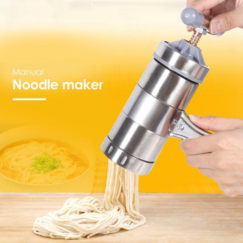 VKTECH Handleiding Rvs Noodle Maker Druk Pastamachine Crank Cutter Vruchten Juicer Kookgerei Maken Spaghetti Keuken Tool