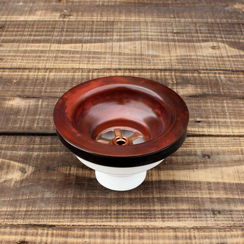 Artistic Copper Kitchen Sink Drainer: F