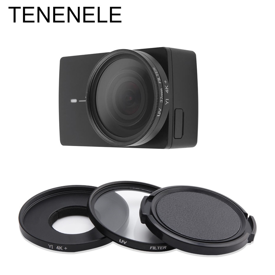 TENENELE For Yi 4K Lite Action Camera Filter CPL/UV/ND2 4 8 12.5X Macro Lens Filters Kit For Xiaomi Yi 4K+ Plus Camera Accessory