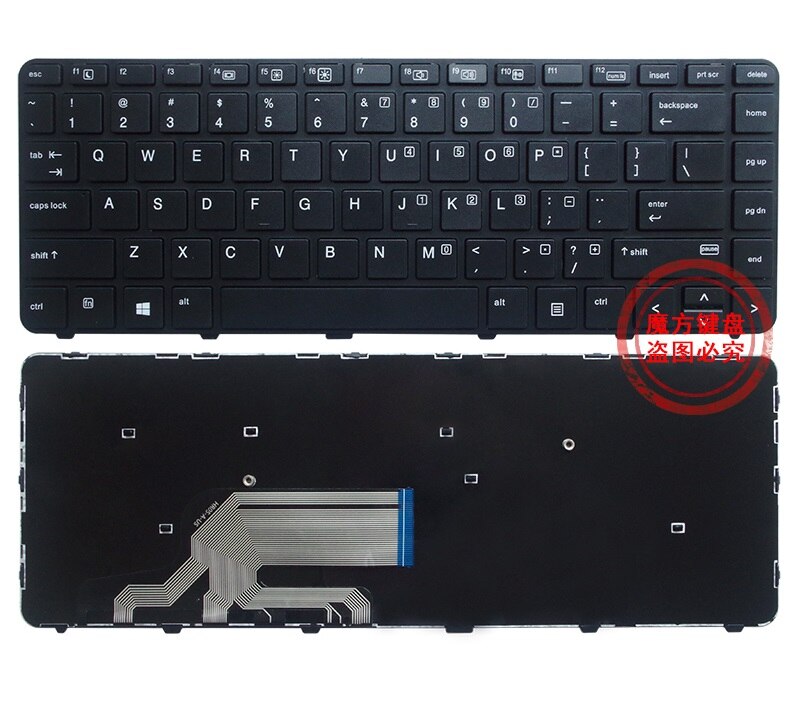 Laptop US Keyboard Backlight for HP Probook 430 G3 430 G4 440 G3 440 G4 445 G3 640 G2 645 G2 English Keyboard: no Backlight
