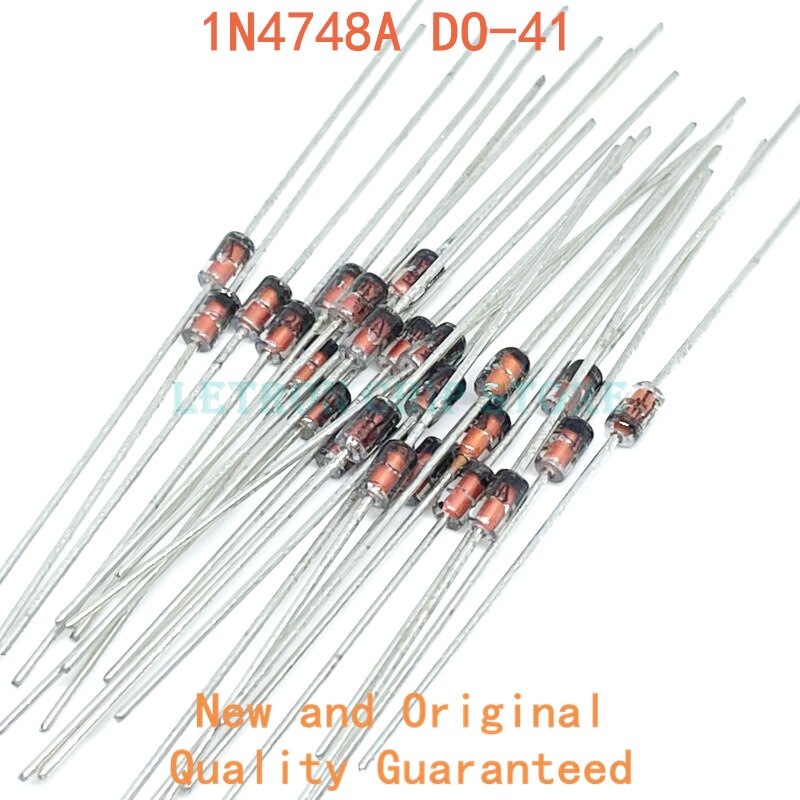 100Pcs 1N4748A IN4748A Doen-41 1W 22V Zener Diode