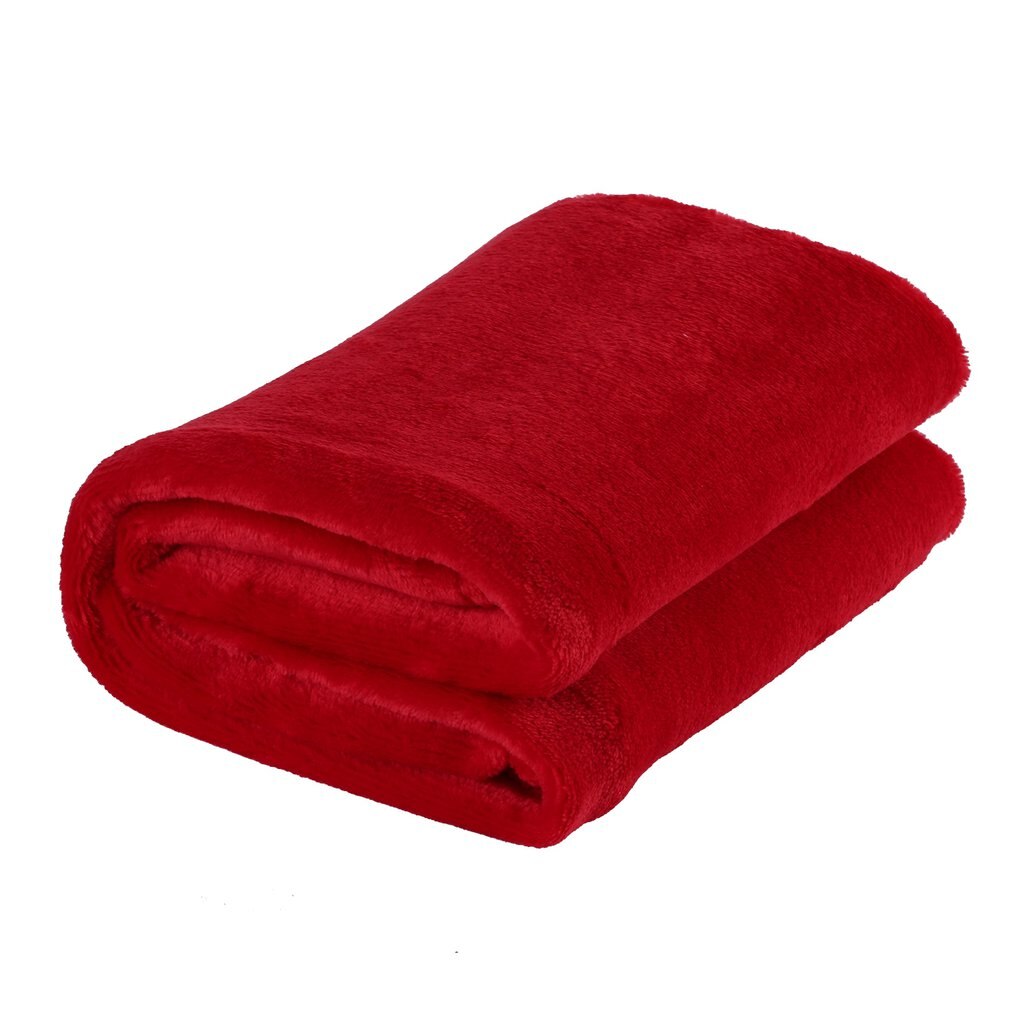 70x100cm super macio manter quente cobertor de flanela tamanho grande cor sólida casa sofá cama escritório cobertor do carro casa têxtil: red