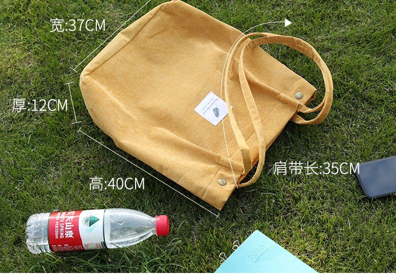 Canvas tas canvas tas vrouwelijke schouder student koreaanse versie van harajuku luie wind boodschappentas