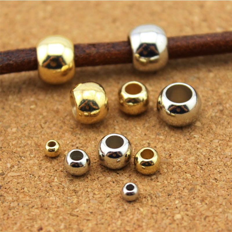Louleur grand trou perles CCB perles entretoise perles entretoise perles en vrac pour bijoux à bricoler soi-même faisant des accessoires breloques