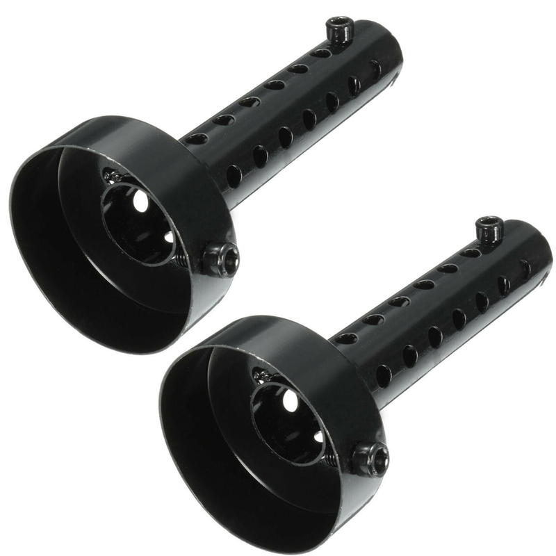 2Pcs 60Mm Universal Motorcycle Exhaust Can Muffler Baffle DB Killer Muffler: Default Title