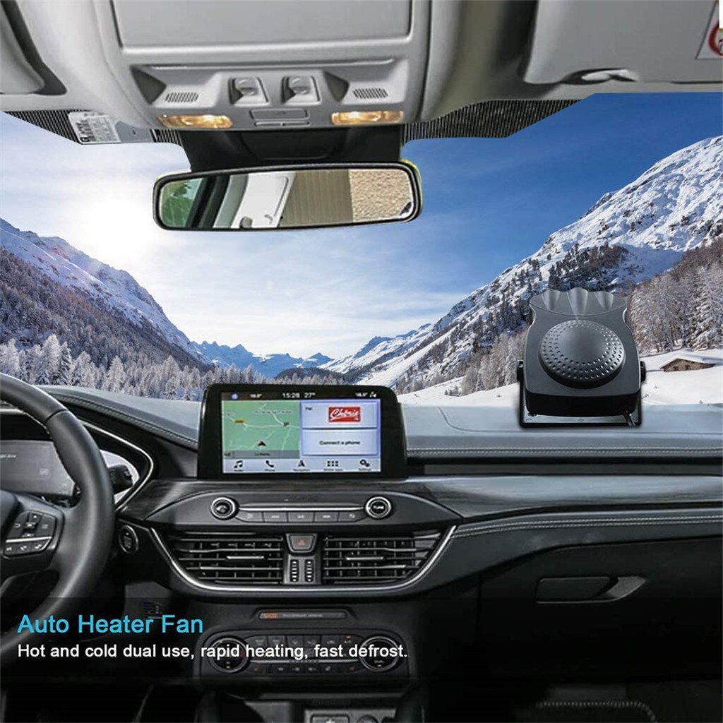 Winter Car Heater Universal 12v Car Interior Heating Cooling Accessories Fan Heater Window Mist Remover Portable Car Heaters#LR3