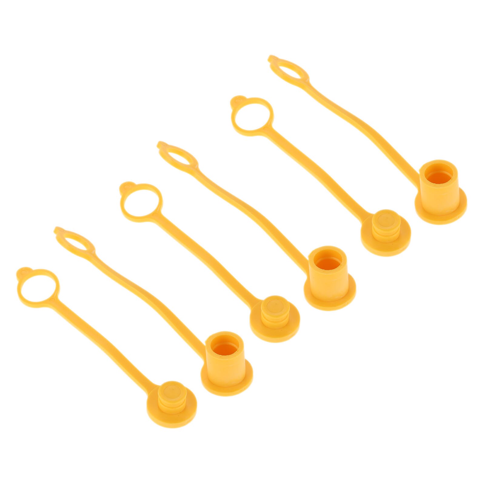 6pcs/3pairs 3/8" Dust Caps Plugs Rubber Propane/Natural Gas Quick Disconnect/Connect 1lb Tank Convert Regulator Hose Grill BBQ