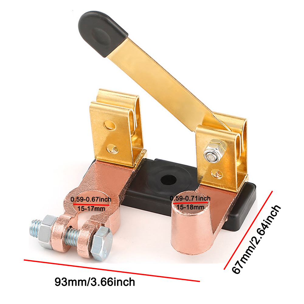 12V-24V Car Battery Terminal Clamp Switch Disconnect Cut-off Isolator Tool KitTop Post Knives Blade Power Cut Off Tools