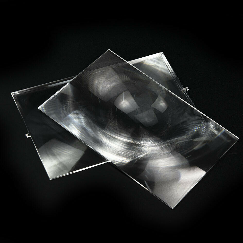 Tee-se-itse-projektorin linssi fresnel-linssi aurinkokenno 140 x 90mm polttoväli 185mm 120mm tasosuurennuslasi muovi 2 kpl optinen lasi