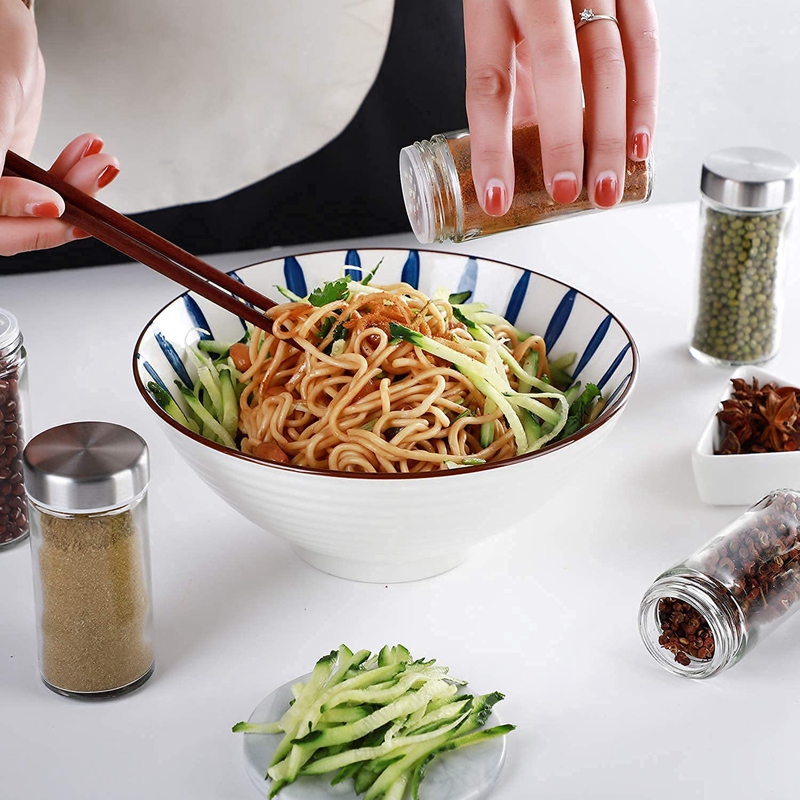 -6 Spice Jars With Shaker Insert, Stainless Steel Lid, Spice Jars, Round Spice Shaker, Transparent Spice Container