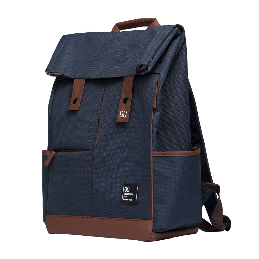 Ninetygo 90 fun college laptop ryggsäck stor kapacitet vattentät män ryggsäck unisex dator skolväska: Djupblå