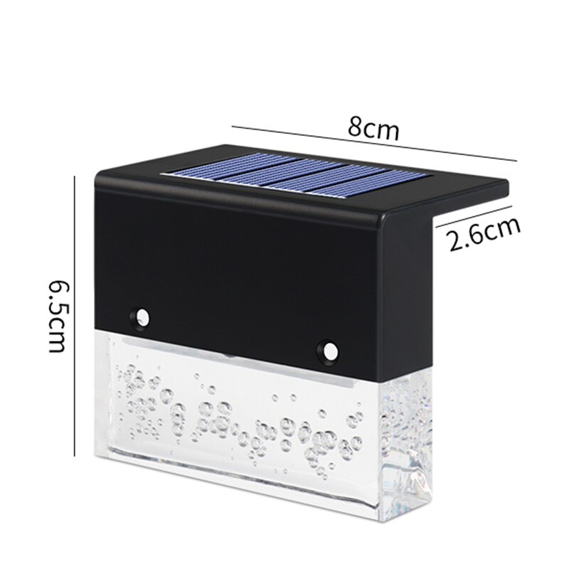 Solar Lamp Outdoor Binnenplaats Huishouden Outdoor Tuin Decoratie Led Kleurrijke Landschap Trap Stap Verlichting