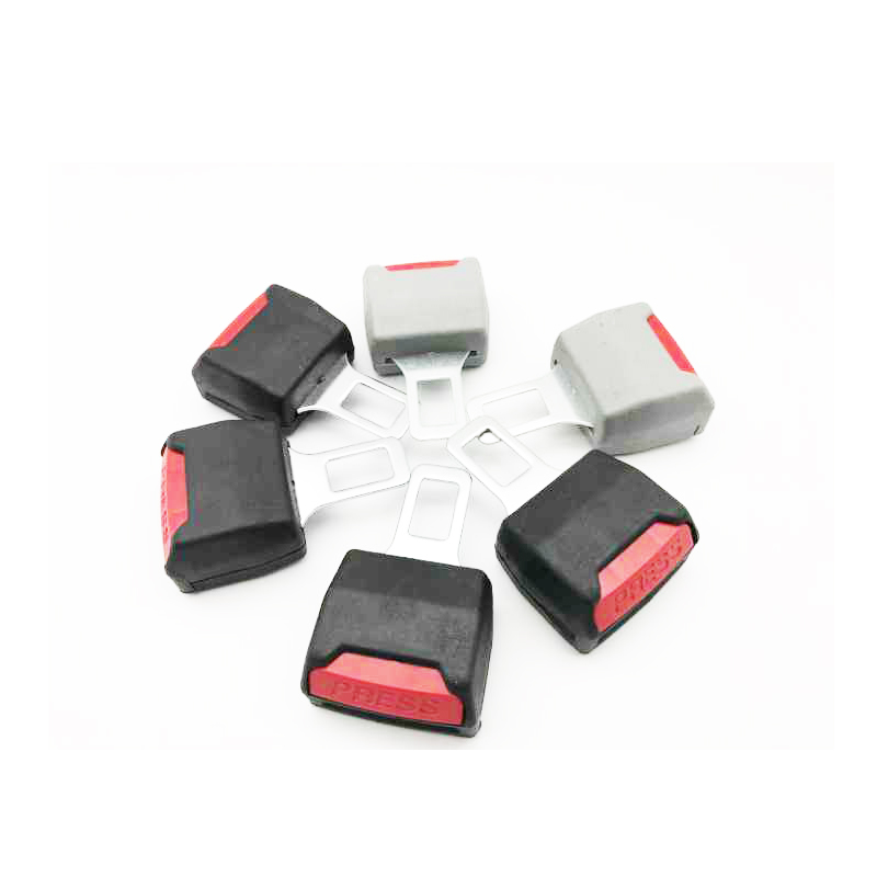2 Color 1 Pc Car Seat Belt Clip Extender Safety Seatbelt Lock Buckle Plug Thick Insert Socket Black / Grey