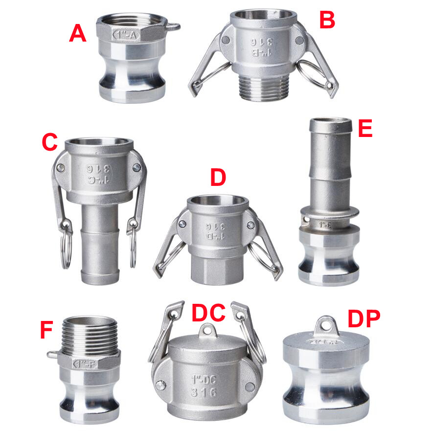 1/2" 3/4" 1" Camlock Groove Fitting 304 Stainless Steel Cam Lock Quick Connector Coupling Adapter