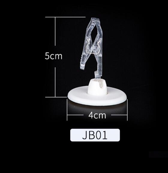 3 stk./pak abs plast mini hylde klip pop magnet reklame klip: Lyserød