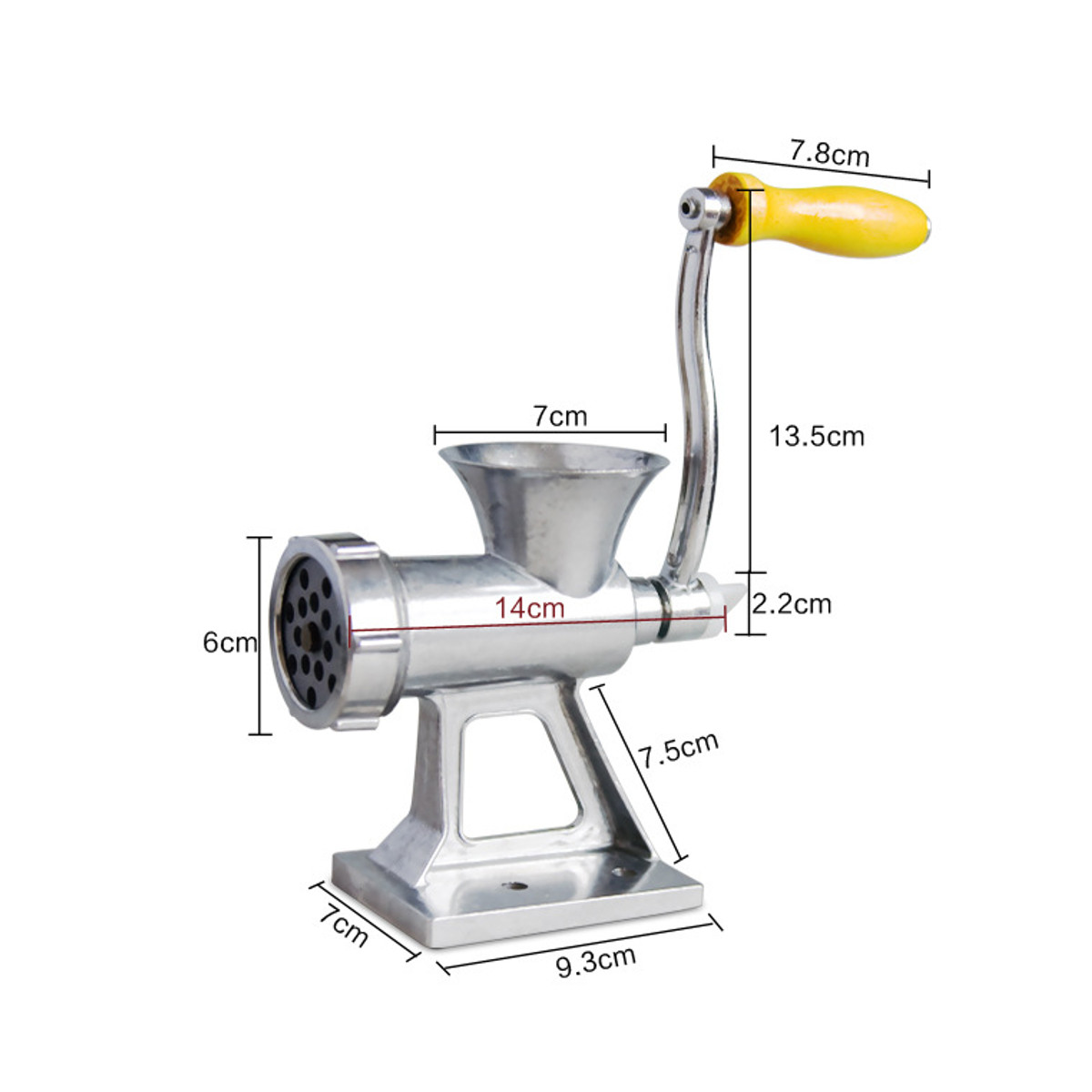 Kitchen Tools Manual Meat Grinder Hand Operated Beef Noodle Pasta Mincer Sausages Maker Gadgets Aluminum Grinding Machine
