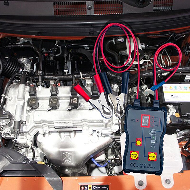 1pc Automotive Injector Tester 12V Fuel Injector 4 Pluse Modes Tester Powerful Fuel System Scan Tool