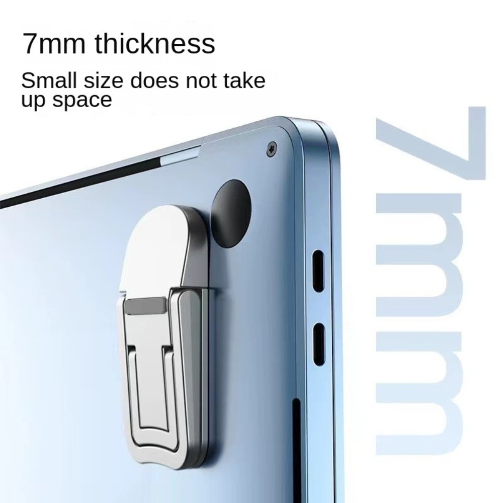 2 Stuks Mini Laptop Stand 2 Verstelbare Hoeken Onzichtbare Laptop Riser Stand Zelfklevende Draagbare Notebook Houder Benen Voor macbook