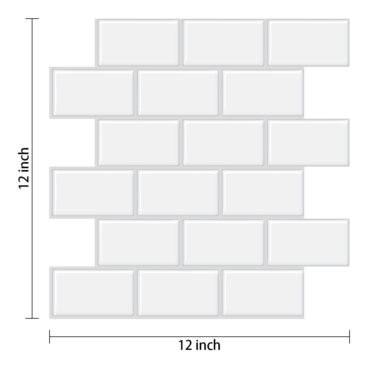 2mm Strong Adhesive Premium Kitchen Wall Tiles Kitchen Backsplash Wall Sticker: VP100