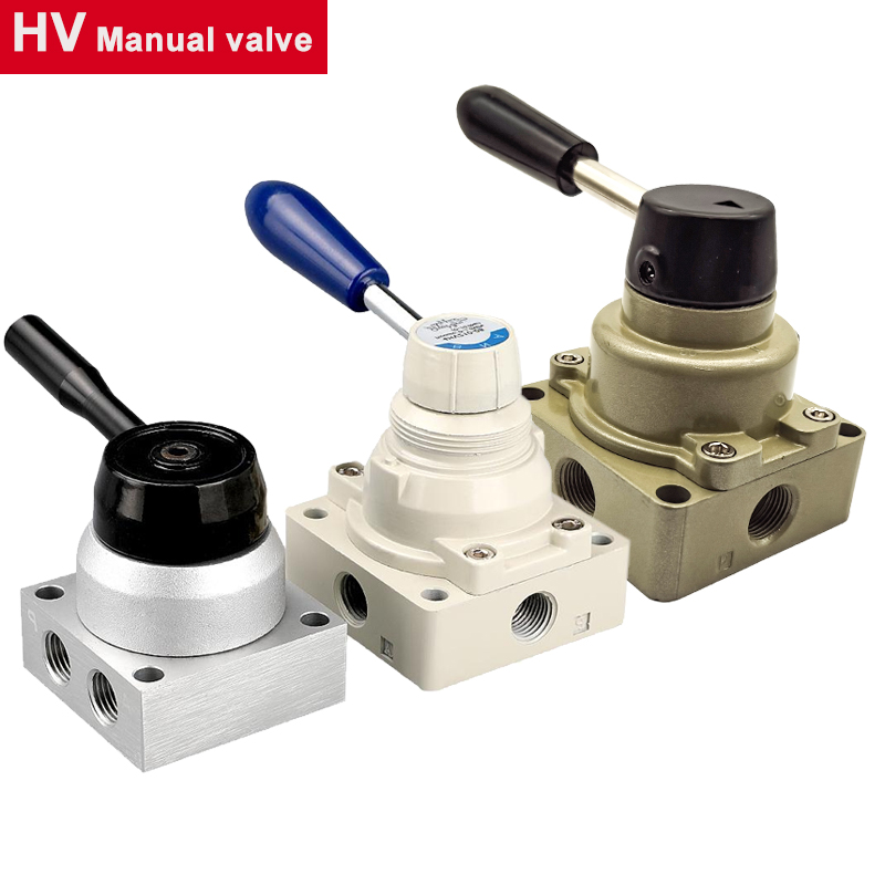 Manuel ventil/manuel kontakt/manuel retningsventil/manuel styringsluftventil hv -02 hv-03 hv-04 trevejs firevejsventil