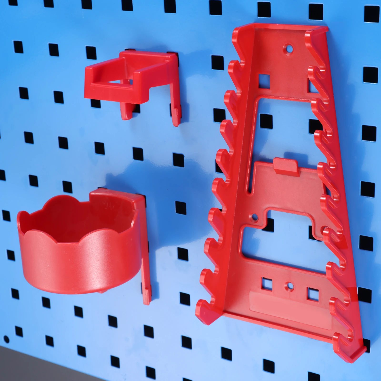 Ganchos para tablero perforado ABS, piezas de herramientas montadas en la pared, caja de almacenamiento, estante, placa, componentes, herramienta, tablero colgante, gancho de garaje, 10/5/2/1 ud.