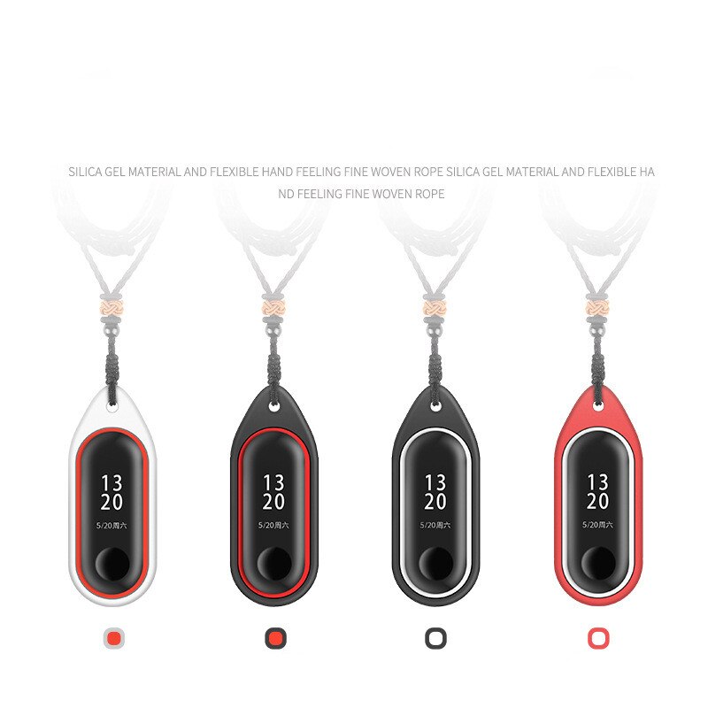 Voor Xiaomi Mi Band 3 / 2 Band Siliconen Case Ketting Decoratie Mi Band 3 Hanger Smart Mi Band 2 riem Accessoires