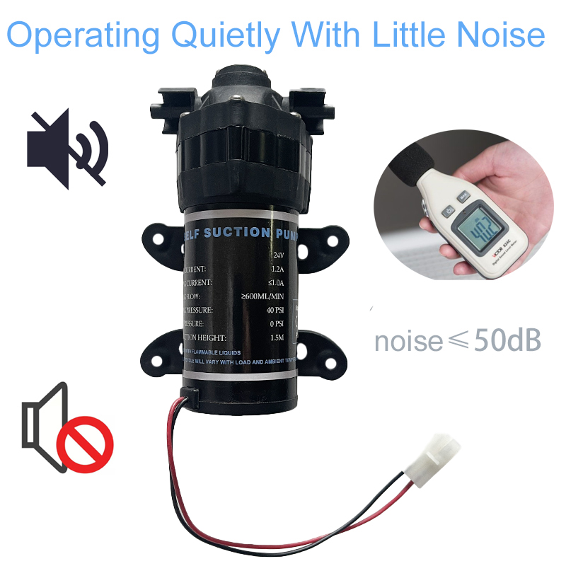 Ro 24v vattenbooster tyst pump omvänd osmos vattensystem tryckökningspump