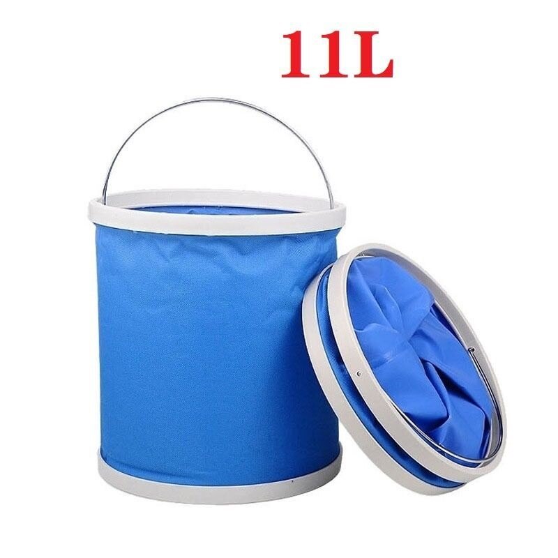 Folding Bucket Portable Wash Outdoor Fishing Bucket Car Storage Box Car Wash Mop Bucket Cleaner: 11L