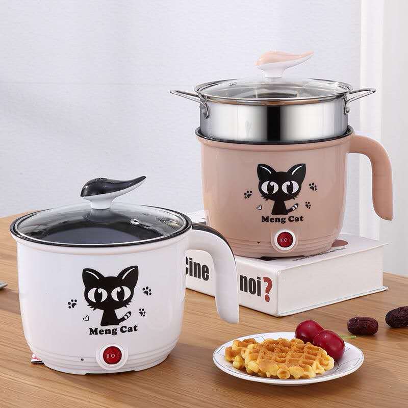 Petite poêle à frire électrique antiadhésive, petit appareil de cuisson pour dortoir d'étudiants