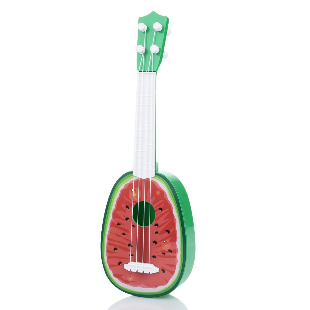 Ukelele musikalsk ukulele frugt lille guitar frugt guitar legetøj 4 stil søde børn sjove pædagogiske børn uke: Vandmelon