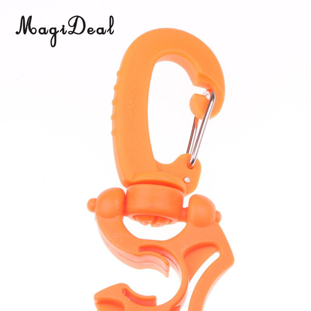 Magideal 2 pçs 3.9 holder x x 1.4 holder holder suporte de mangueira dupla de mergulho com clipe para reguladores de fixação e outros equipamentos de mergulho scuba essentials