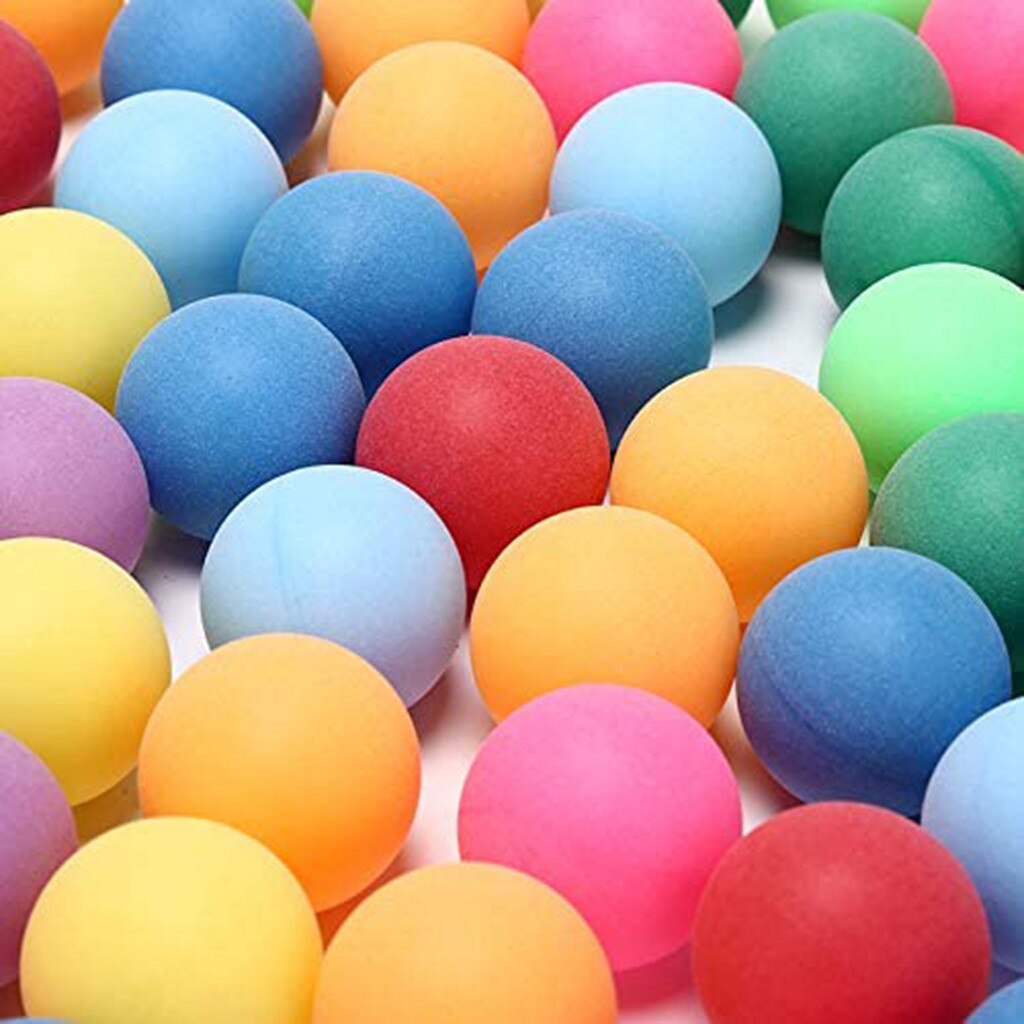 50Pcs/Pack Colorful Ping Pong Balls Mixed Bouncy Ball Entertainment Table Tennis Balls Outdoors Activity Party Props !