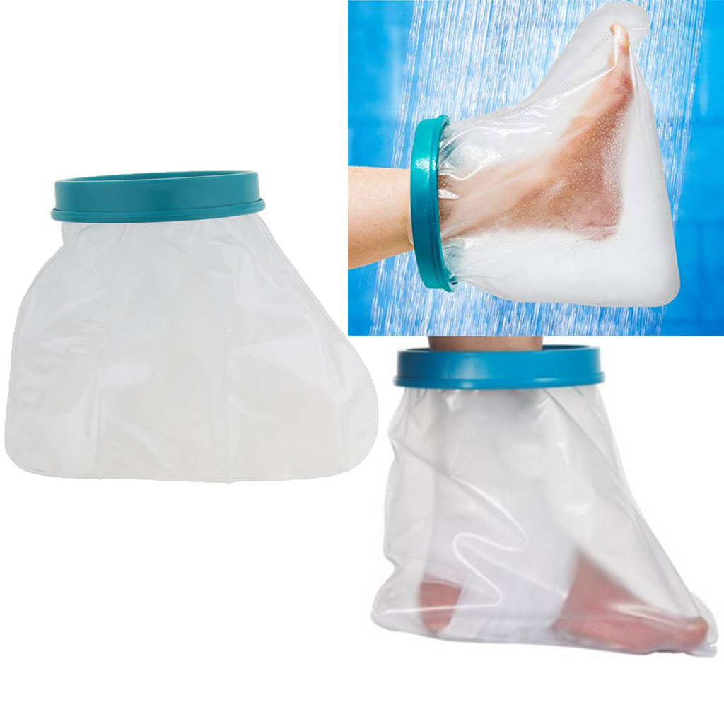 Genanvendeligt vandtæt fodstøbt cover sårbandagebeskytter til brusebadeværelse børn børn patienter