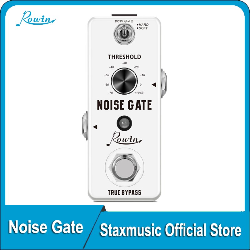 Rowin LEF-319 Gitaar Noise Gate Pedal Noise Killer Pedalen Ruisonderdrukking Effecten Voor Elektrische Gitaar Hard Soft 2 Modi