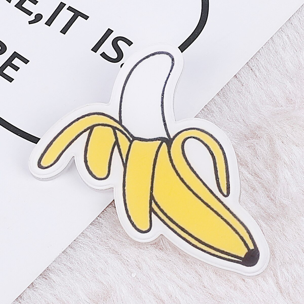 Søde akryl badges nåle til tøj/taske/sko dekoration badge rygsæk frugt pizza pin knap akryl broche: 6
