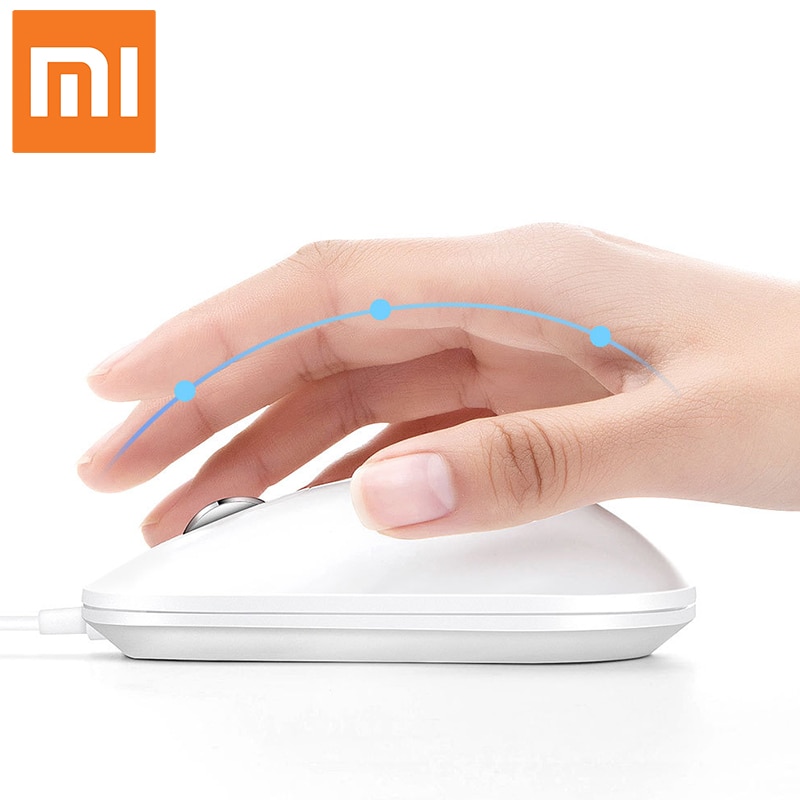 Xiaomi Fingerprint identification Mouse USB interface for Windows10,8.1 Laptop Surface Desktop computer office Wired mouse